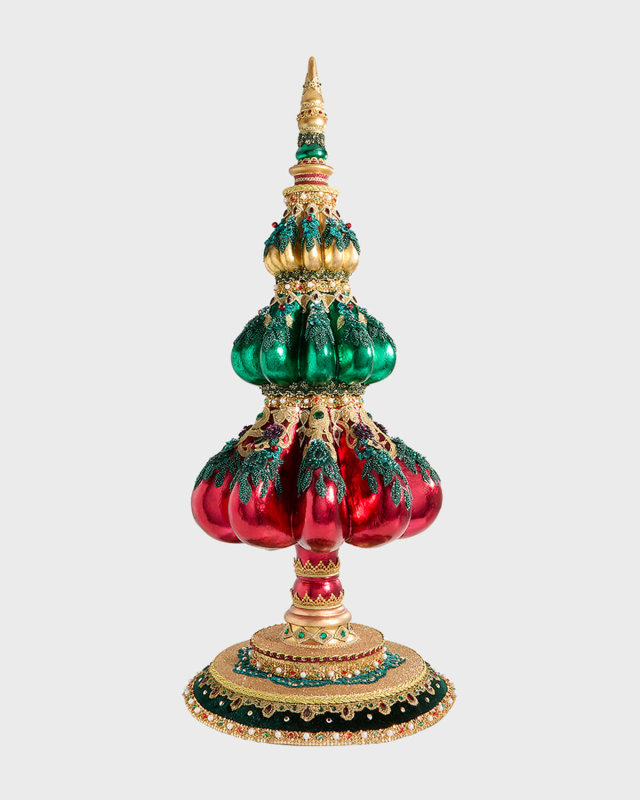 Winter Balsam and Berry Finial Christmas Decoration